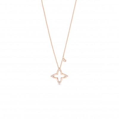 LOUIS VUITTON OMBRE BLOSSOM PENDANT, PINK GOLD AND DIAMONDS Q03083